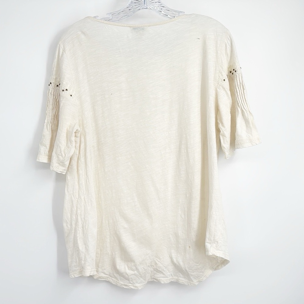Sundance Cream Embroidered Blouse - Picture 3 of 10